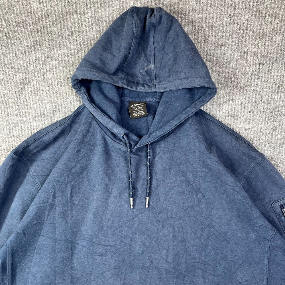 CSG Commuter Hoodie Mens 3XL Cotton Blue Kangaroo Pocket Training Athleisure - Picture 9 of 14